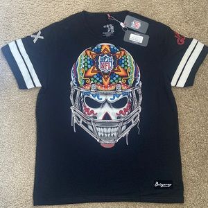 Ay Guey NFL skull shirt quetza